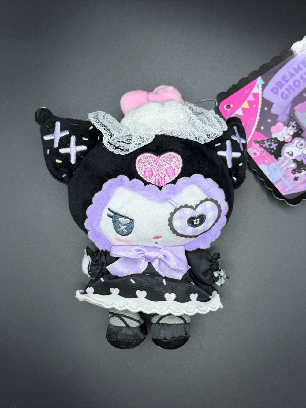 Sanrio X Shobido The Dreamy Sweets Haunted House Series Kuromi keychain ey55